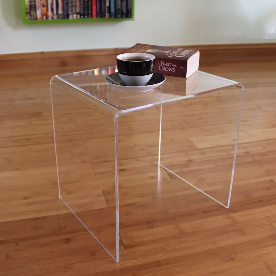 Clear Acrylic Plastic Side Table Living Room End Table For Gold And Clear Acrylic Side Tables (View 8 of 15)