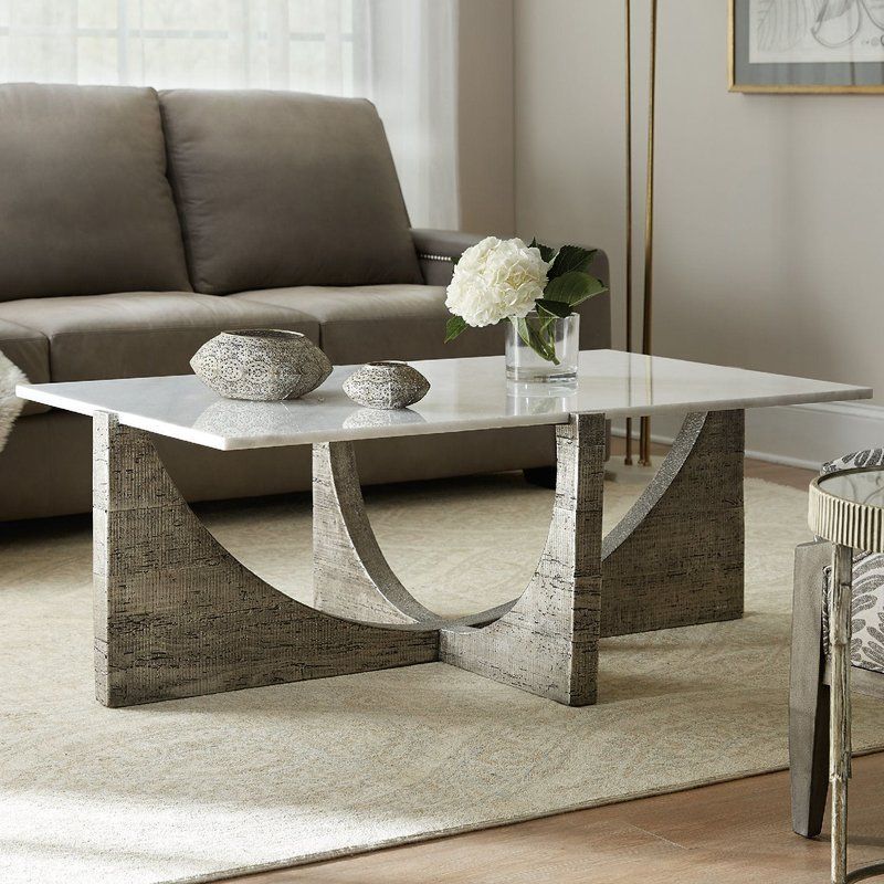 Coffee Table | Coffee Table, Faux Marble Coffee Table For Faux White Marble And Metal Coffee Tables (View 4 of 15)
