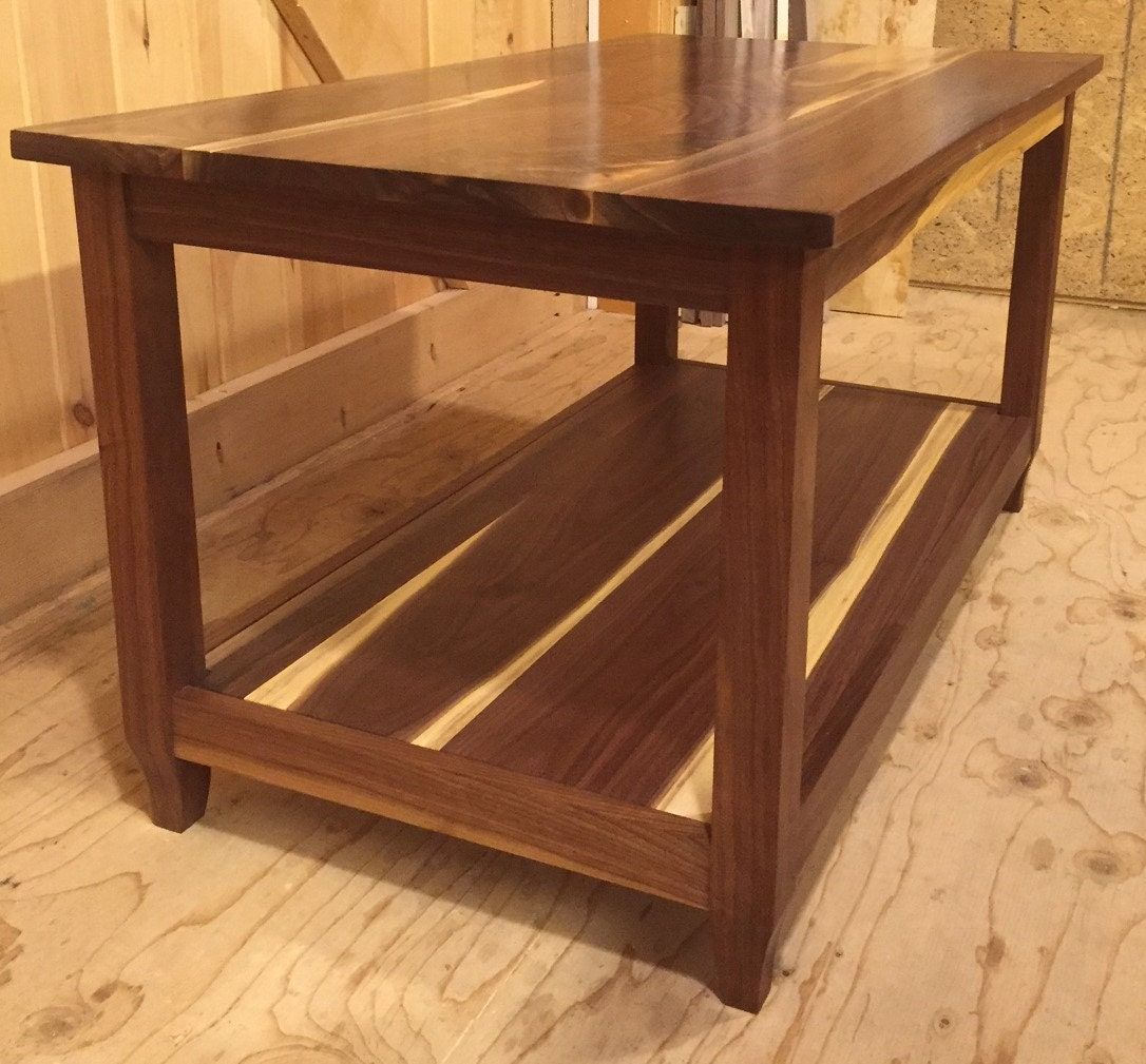 Coffee Table Of Walnut And Sapwood Pertaining To Hand Finished Walnut Coffee Tables (Photo 13 of 15)