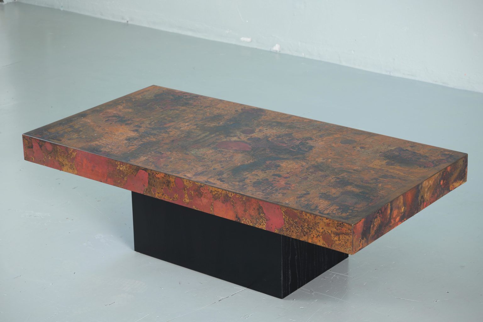 Coffee Tablebernhard Rohne, 1966, Oxidized And Etched For Oxidized Coffee Tables (Photo 1 of 15)