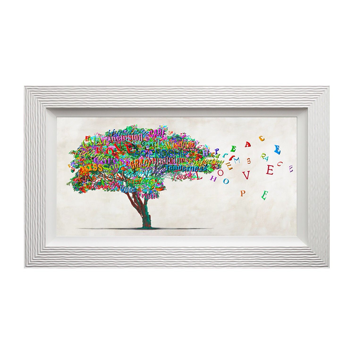 Complete Colour, Tree Of Humanity, Framed Artwork | Leekes Inside Dragon Tree Framed Art Prints (View 4 of 15)