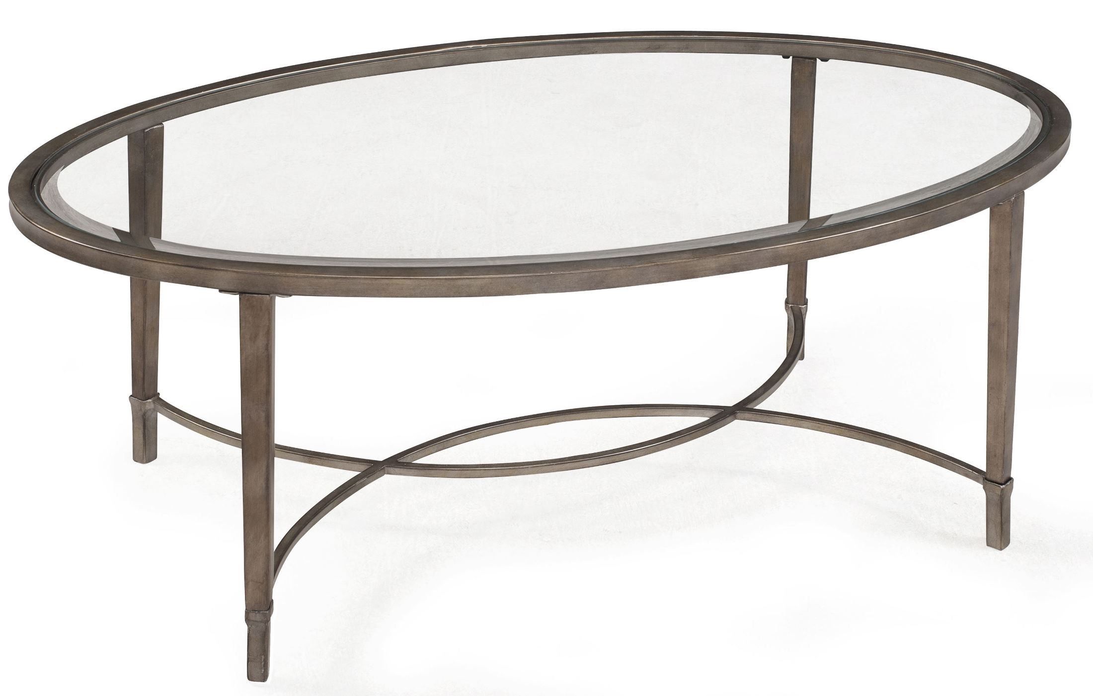 Copia Oval Cocktail Table From Magnussen Home (t2114 47 Pertaining To Glass And Gold Oval Coffee Tables (View 4 of 15)