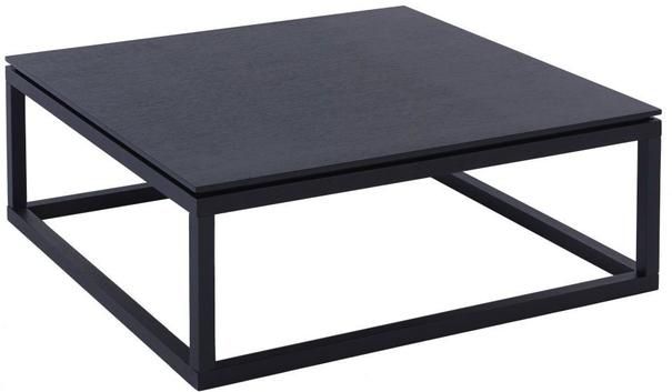 Cordoba Square Coffee Table Black Wenge 90cm | Coffee Tables Intended For Square Matte Black Coffee Tables (View 9 of 15)