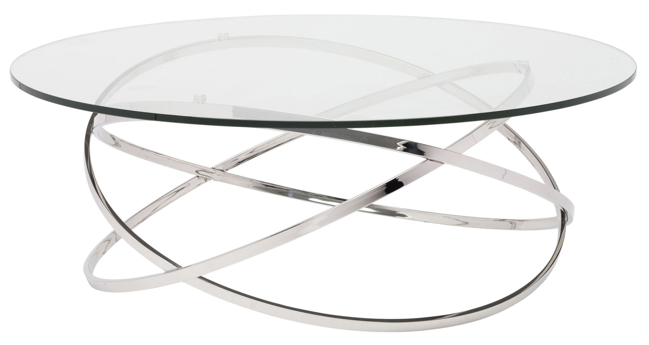 Corel Silver Clear Glass Coffee Table From Nuevo | Coleman Intended For Clear Coffee Tables (View 5 of 15)