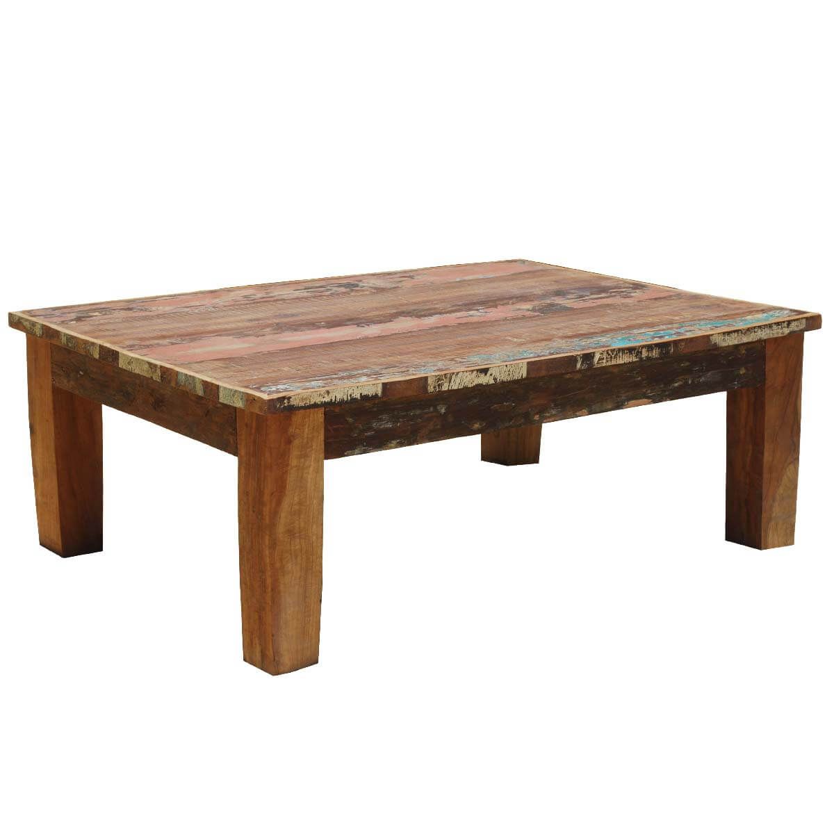 Culbertson Rustic Reclaimed Wood Rectangle Coffee Table Pertaining To Barnwood Coffee Tables (View 12 of 15)
