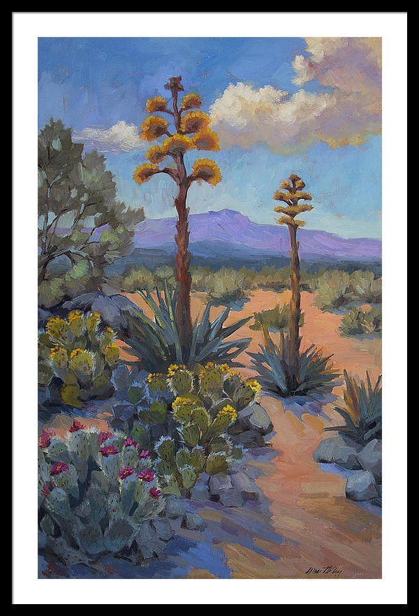 Desert Century Plants Framed Printdiane Mcclary Within Desert Inn Framed Art Prints (View 2 of 15)