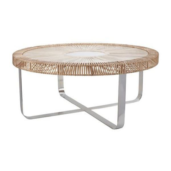 Dimond Home Natural Split Rattan Coffee Table | Antique Intended For Natural Woven Banana Coffee Tables (View 4 of 15)