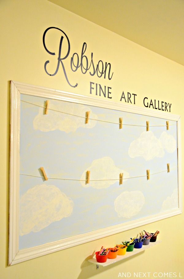 Diy Children's Art Display | And Next Comes L – Hyperlexia With Regard To Children Framed Art Prints (View 8 of 15)
