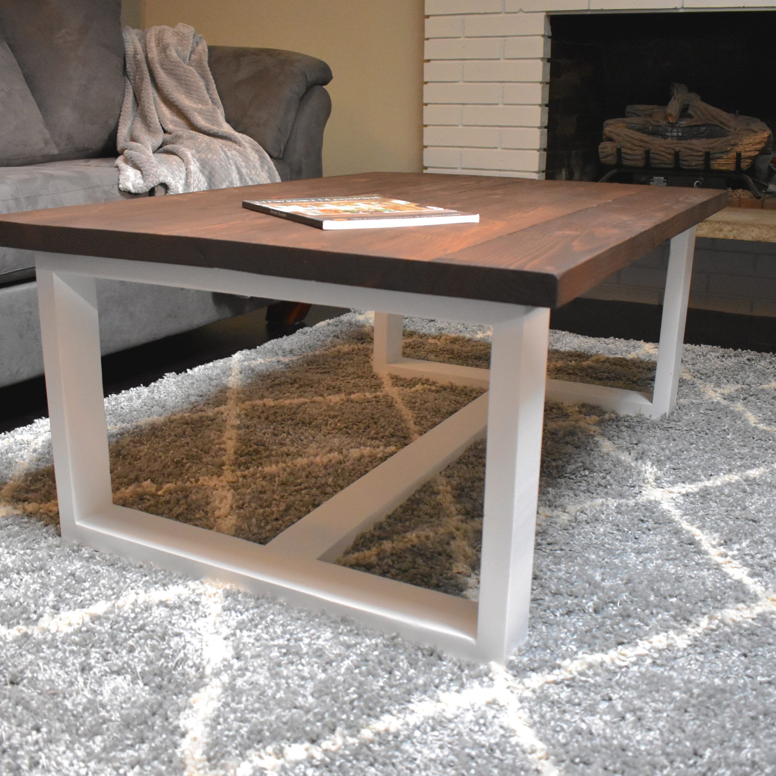 Diy Modern Farmhouse Coffee Table – The Crafted Maker For Modern Farmhouse Coffee Tables (View 7 of 15)