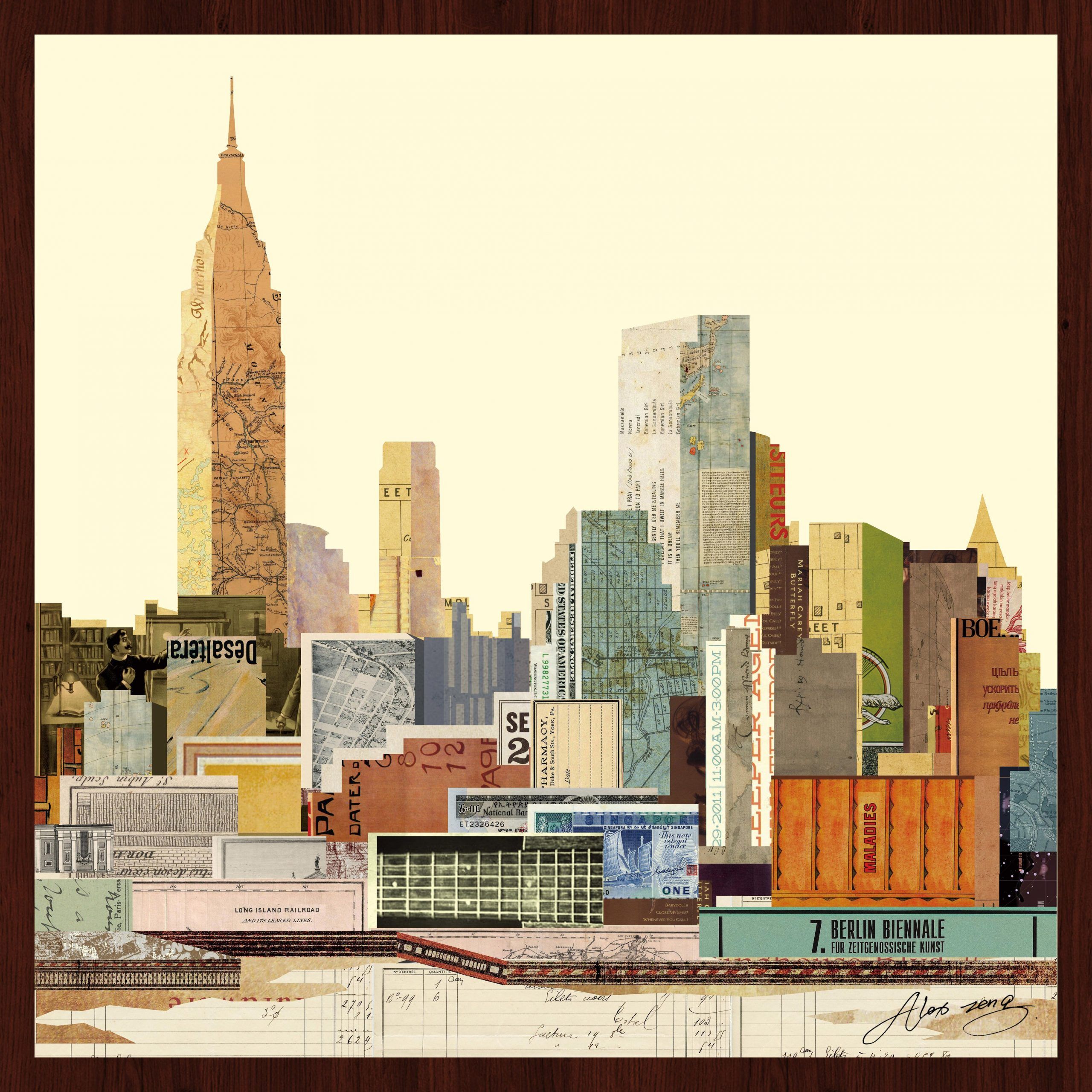 Empire Art Direct "new York City Skyline C" Original For New York City Framed Art Prints (View 4 of 15)