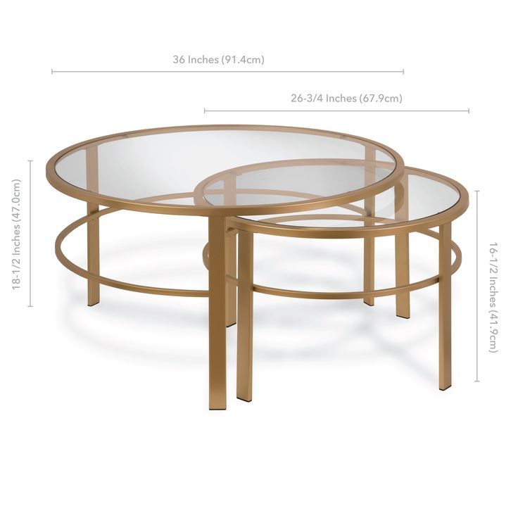 Evelyn&zoe Contemporary Nesting Coffee Table Set With For 2 Piece Modern Nesting Coffee Tables (View 3 of 15)