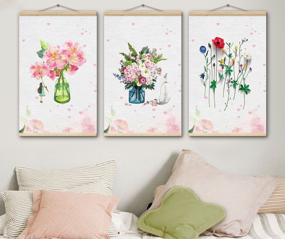 Flower Bottle Wall Poster Framed Prints And Picture With Flower Framed Art Prints (View 14 of 15)