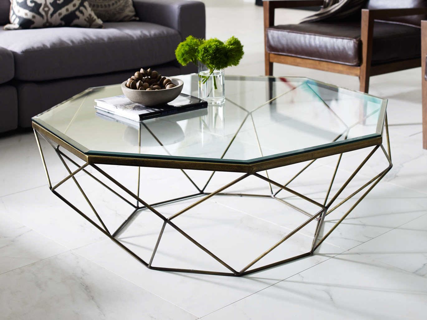 Four Hands Marlow 44''l X 40'' Wide Octagon Coffee Table Regarding Octagon Coffee Tables (View 4 of 15)