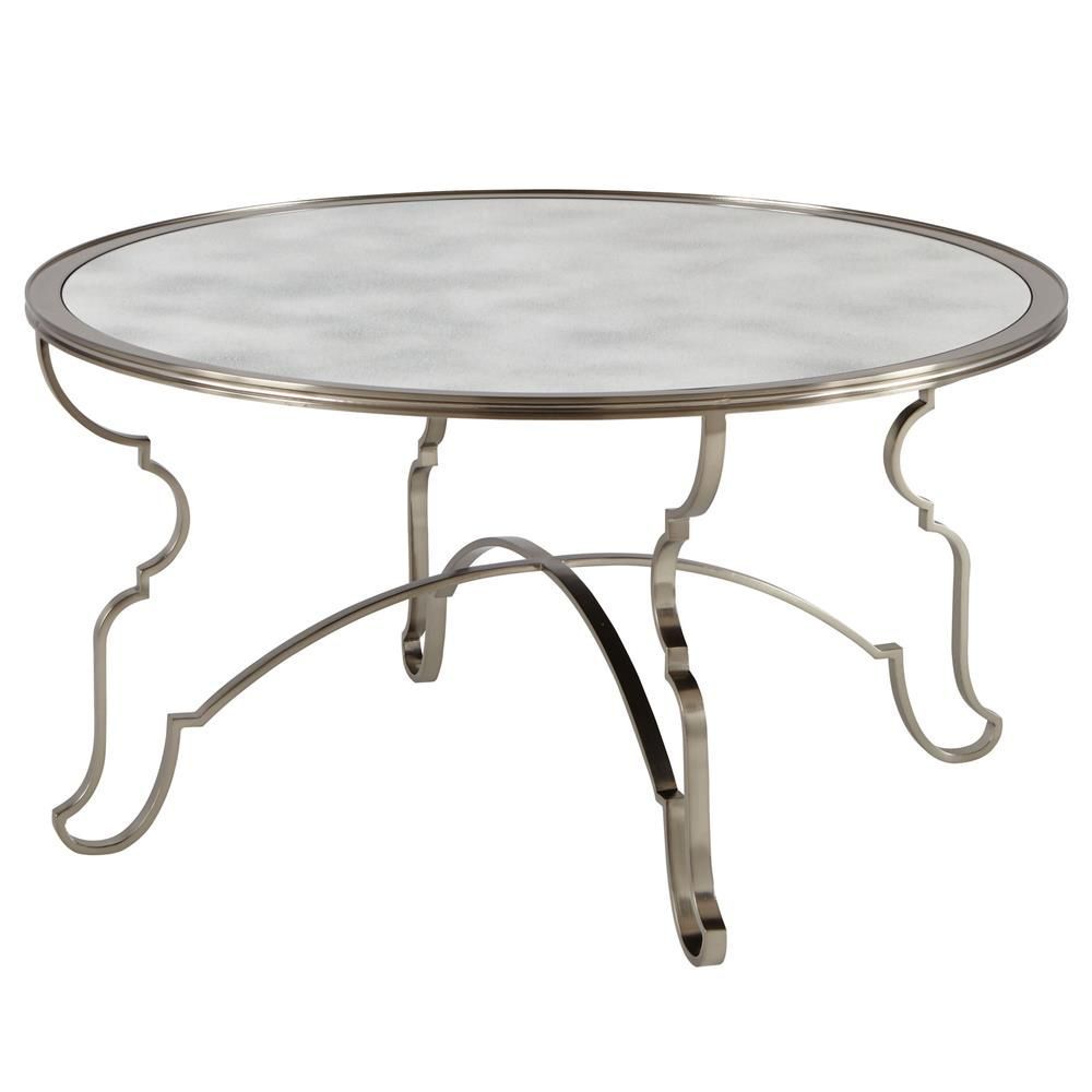 Francique Regency Silver Antique Glass Steel Trellis With Regard To Antique Silver Metal Coffee Tables (View 4 of 15)