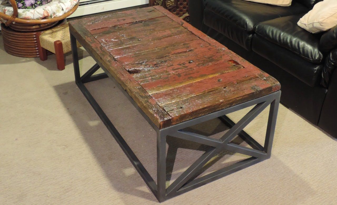 Furniture Beauty Home With Reclaimed Wood Side Table With Regard To Smoked Barnwood Cocktail Tables (View 11 of 15)