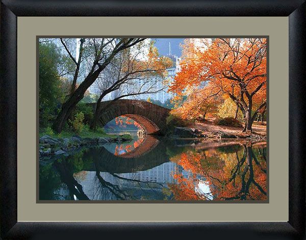 Gapstow Bridge Fall | Scenic | Framed Art | Wall Decor Throughout Sunshine Framed Art Prints (View 4 of 15)