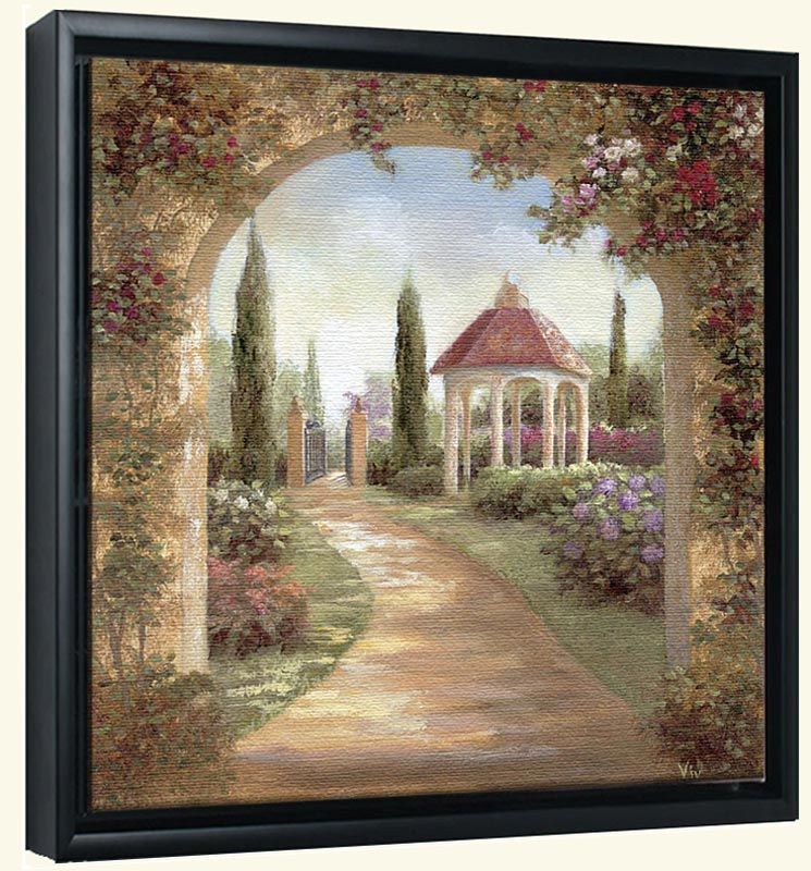 Garden Canvas Art Prints – Garden Art – Framed Or Unframed Pertaining To Landscape Framed Art Prints (View 5 of 15)