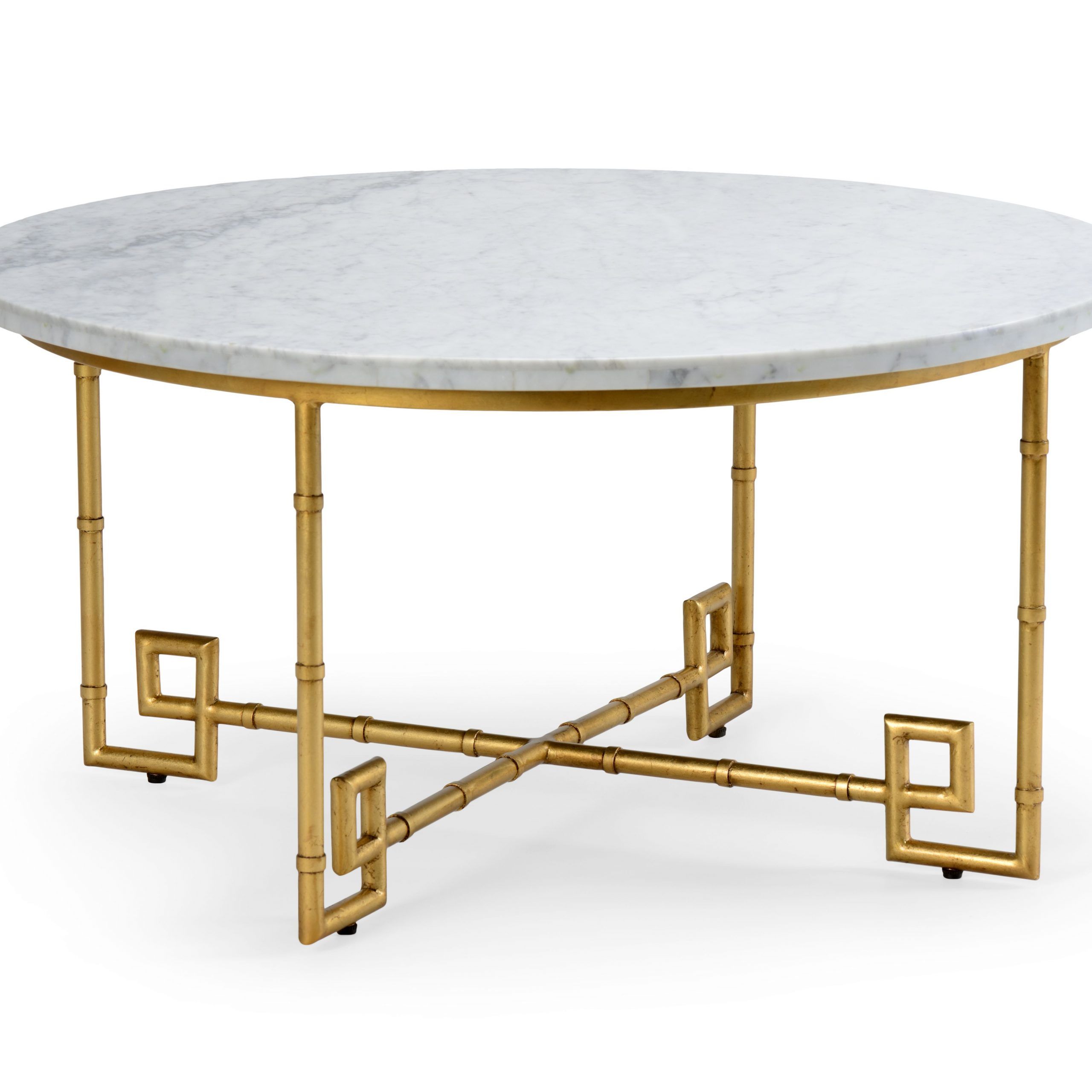 Gold Leaf Aluminum Bamboo Cocktail Table | Bamboo Coffee Within Cream And Gold Coffee Tables (View 14 of 15)