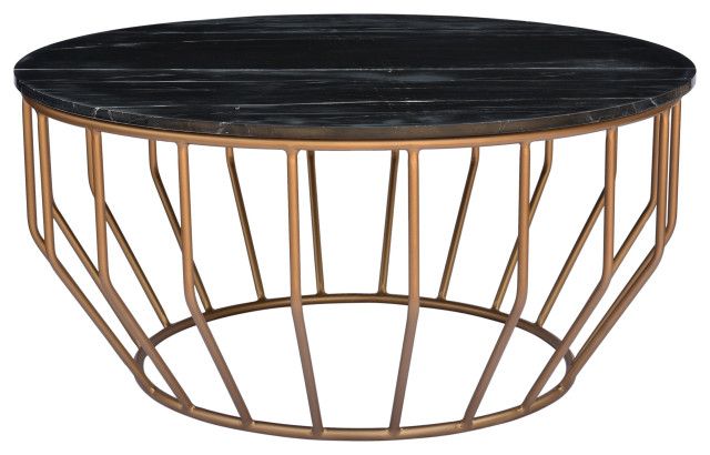 Gold Leaf Round Coffee Table – Contemporary – Coffee In Leaf Round Coffee Tables (Photo 12 of 15)