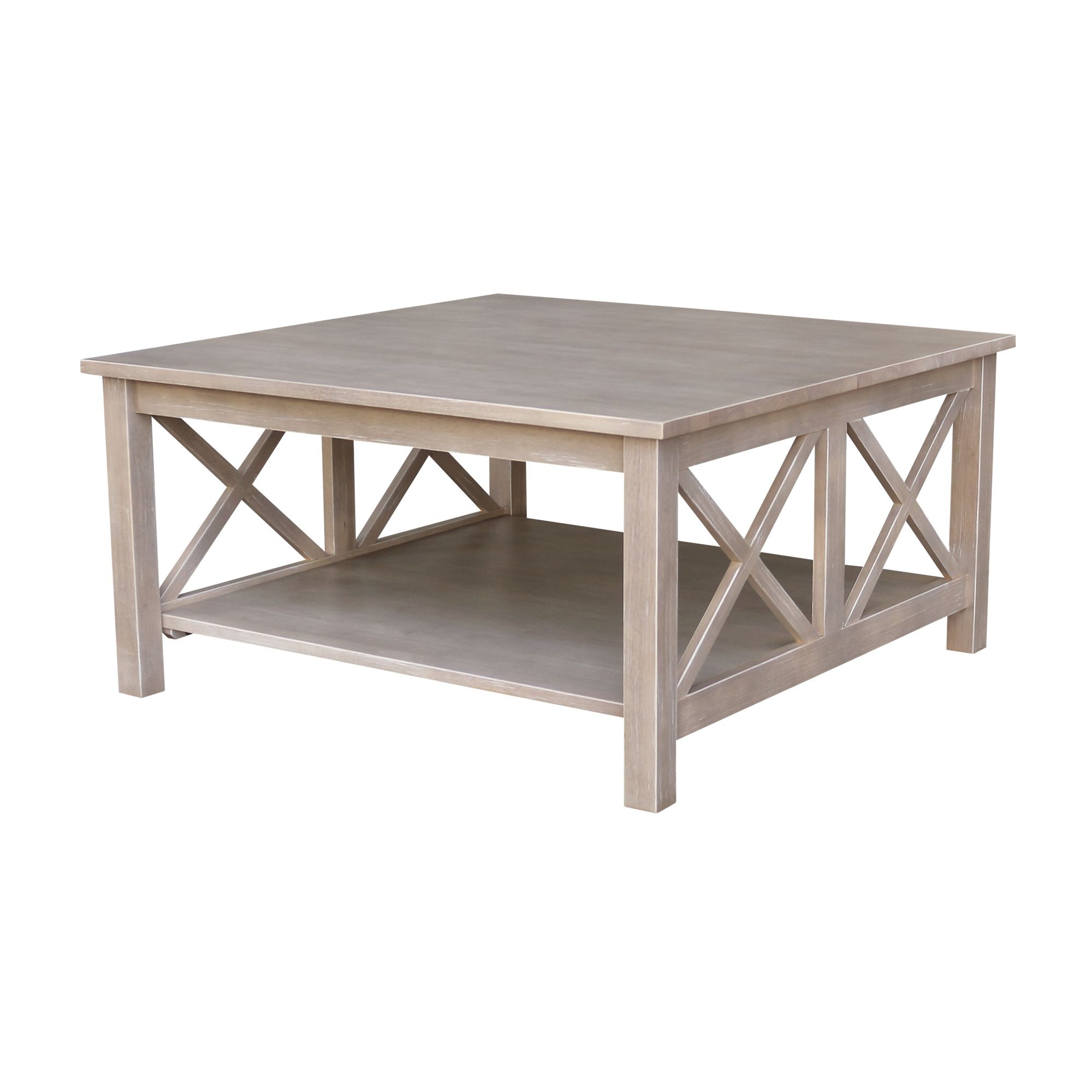Hampton Square Coffee Table – Gray – Walmart – Walmart Intended For Gray And Black Coffee Tables (View 4 of 15)