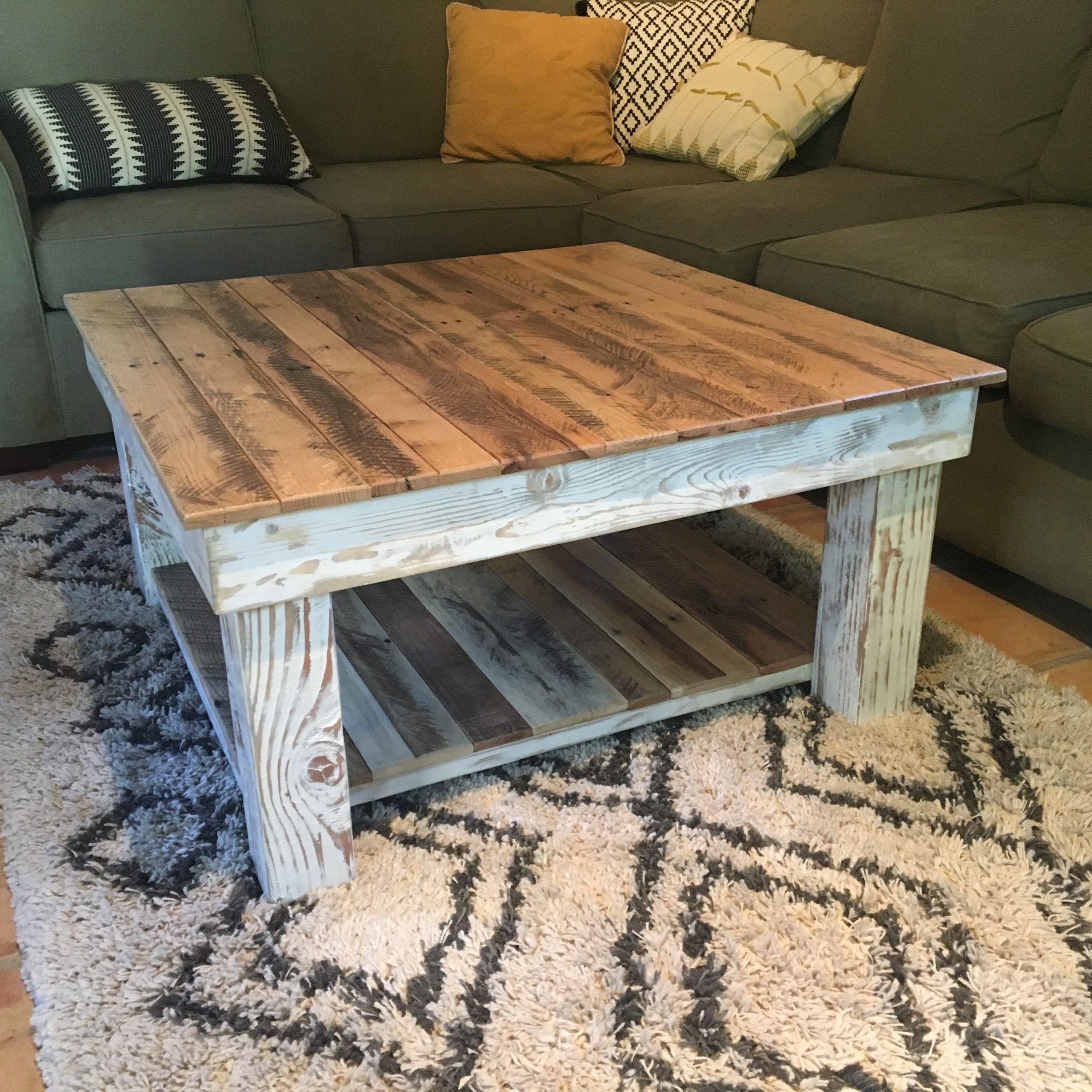 Hand Made Reclaimed Wood Rustic Coffee Tablea.m (View 4 of 15)