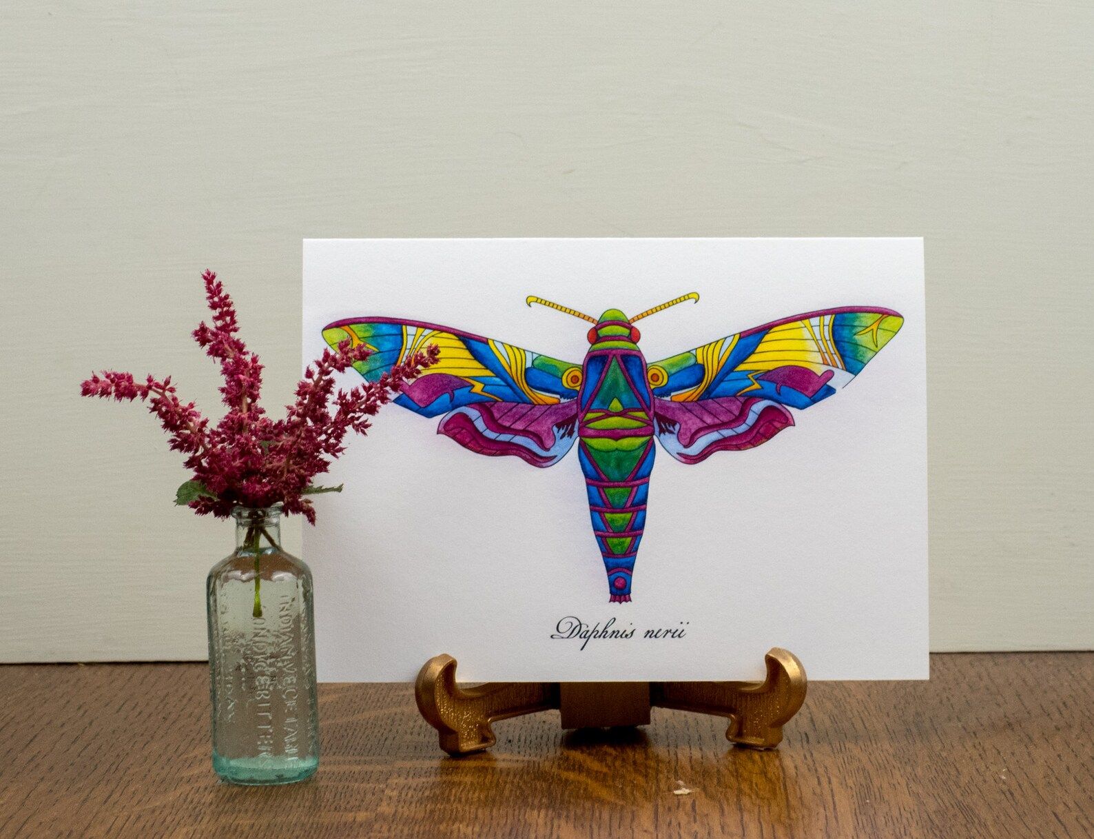 Hawk Moth Wall Art Print Sphinx Moth Wall Art Oleander Intended For Spinx Wall Art (View 13 of 15)