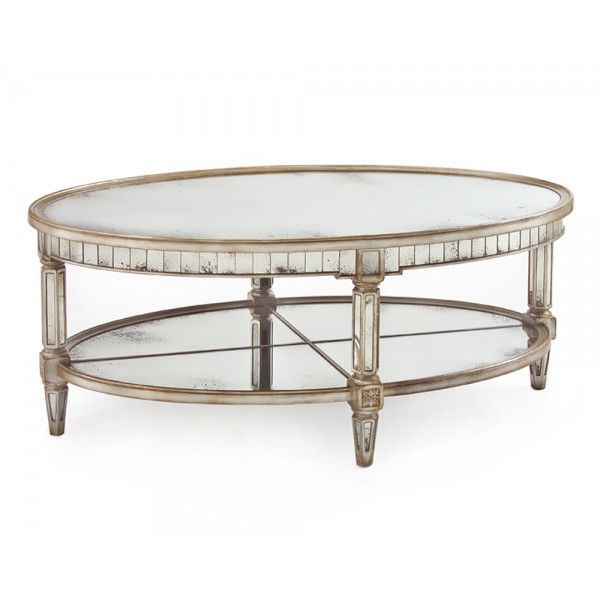 Keswick Oval Cocktail Table – Tables – Furniture – Our With Regard To Antique Mirror Cocktail Tables (View 14 of 15)