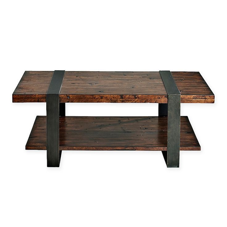Klaussner Timber Forge Cocktail Table Brown | Wood In Brown Wood Cocktail Tables (View 9 of 15)
