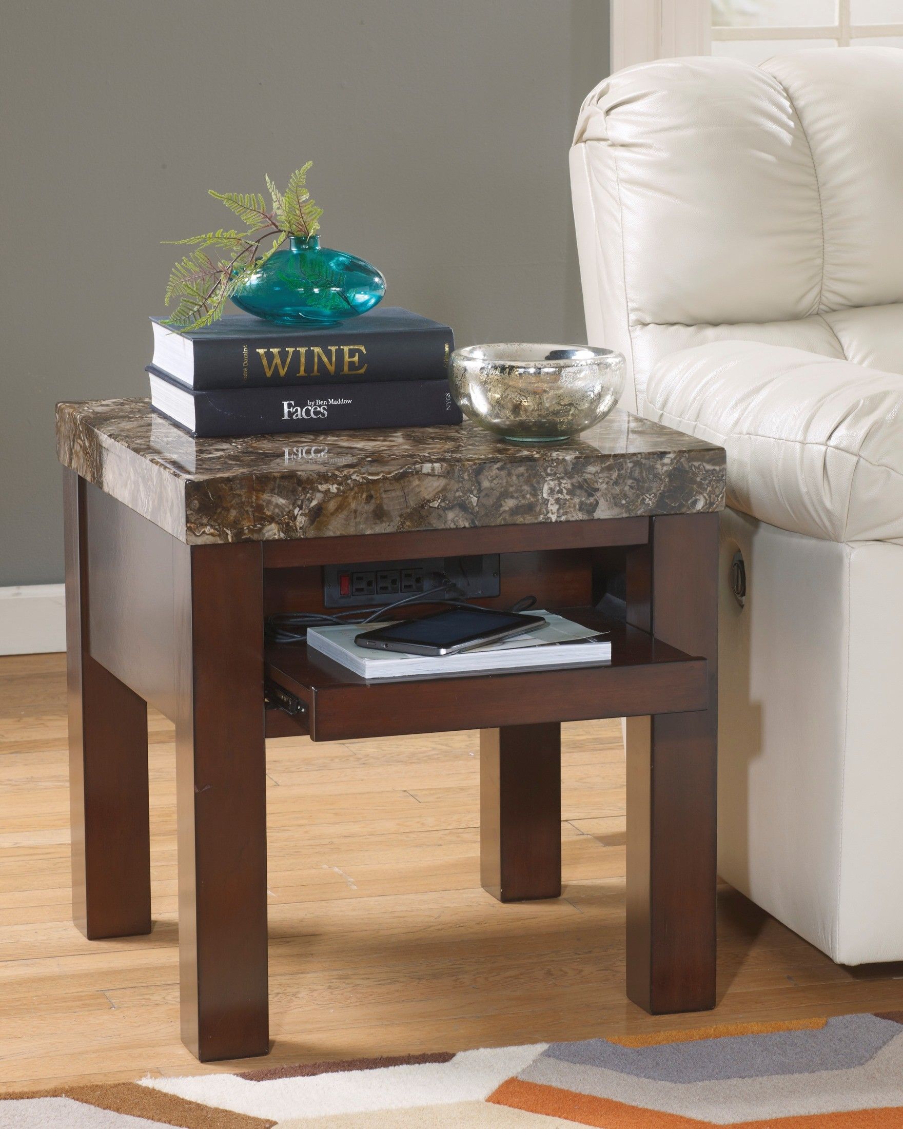 Kraleene Square End Table From Ashley (t687 2) | Coleman For Square Modern Accent Tables (View 2 of 15)