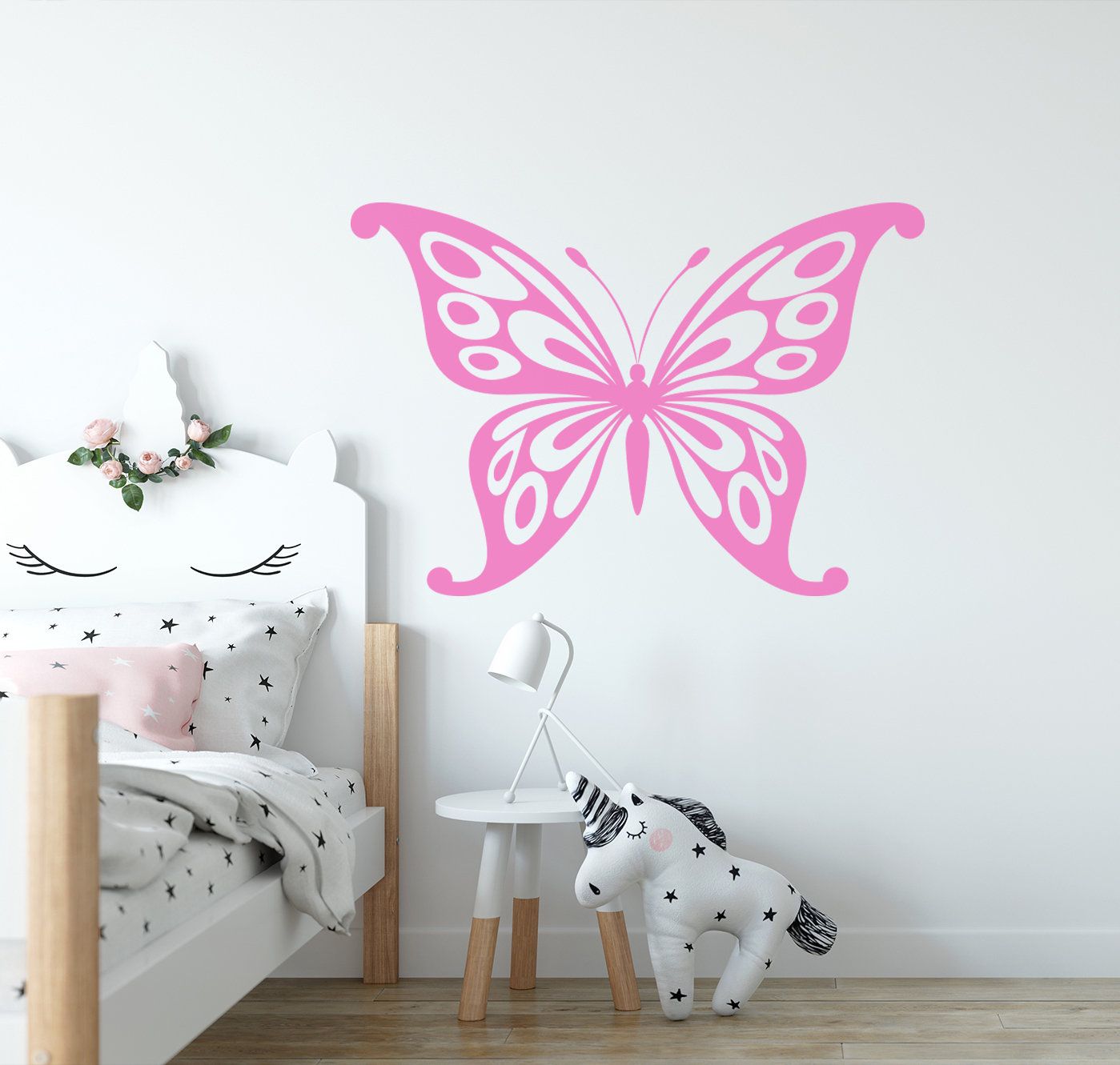 Large Butterfly Wall Decal | Wall Stickers Ireland | Home With Regard To Stripes Wall Art (View 15 of 15)