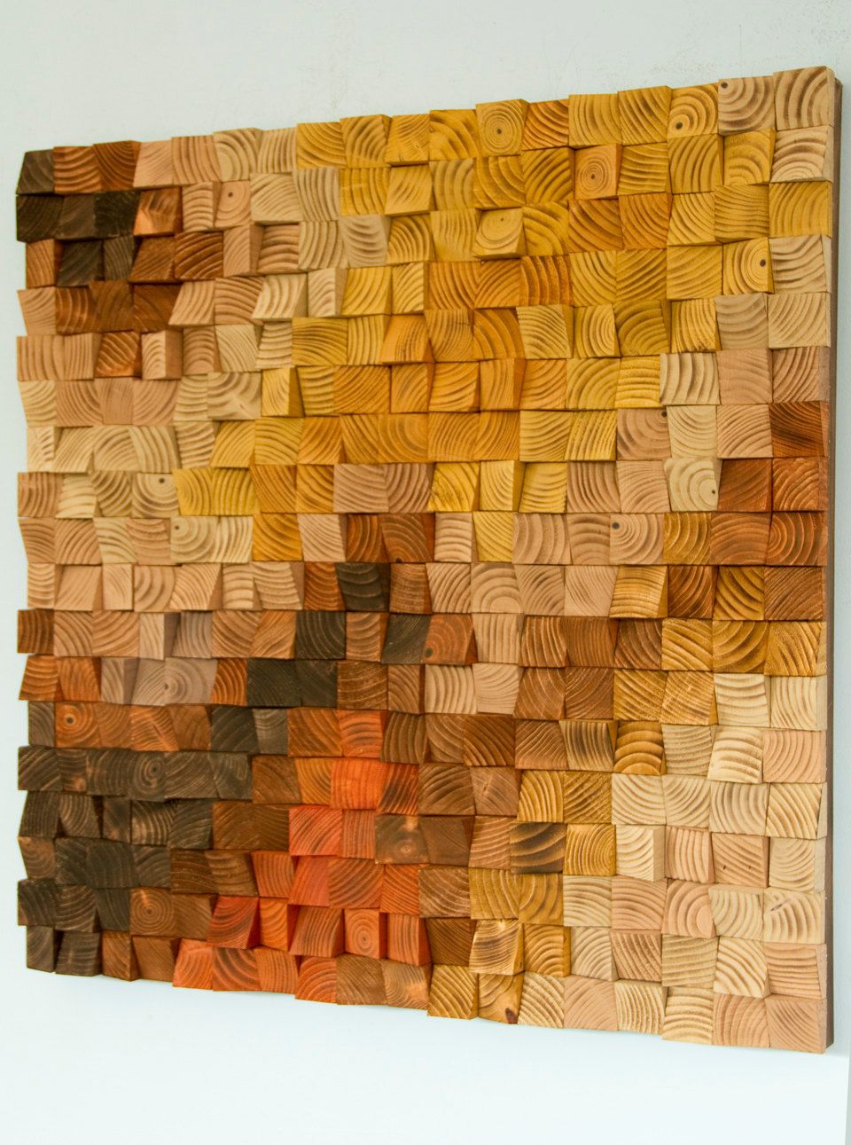 Large Rustic Wood Wall Art, Wood Wall Sculpture, Abstract Intended For Abstract Wood Wall Art (Photo 12 of 15)