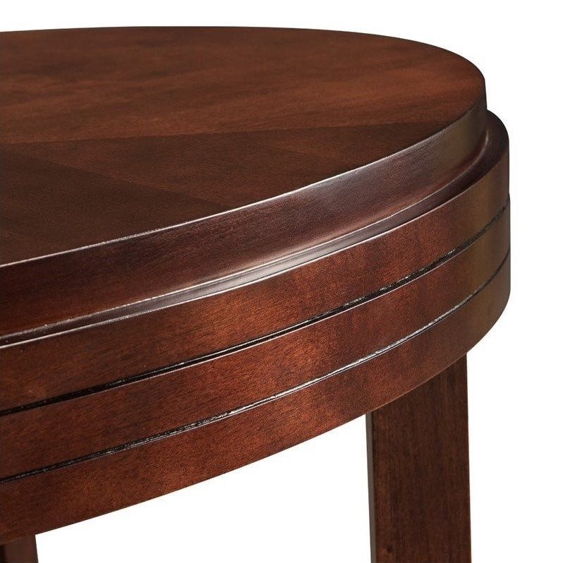 Leick Favorite Finds Oval Coffee Table In Chocolate Cherry In Cocoa Coffee Tables (View 13 of 15)