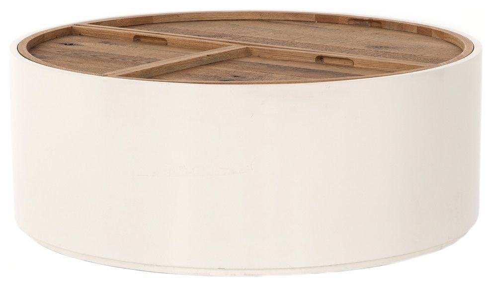 Light Wood Drum Coffee Table – Coffee Table Design Ideas Intended For Light Natural Drum Coffee Tables (View 7 of 15)