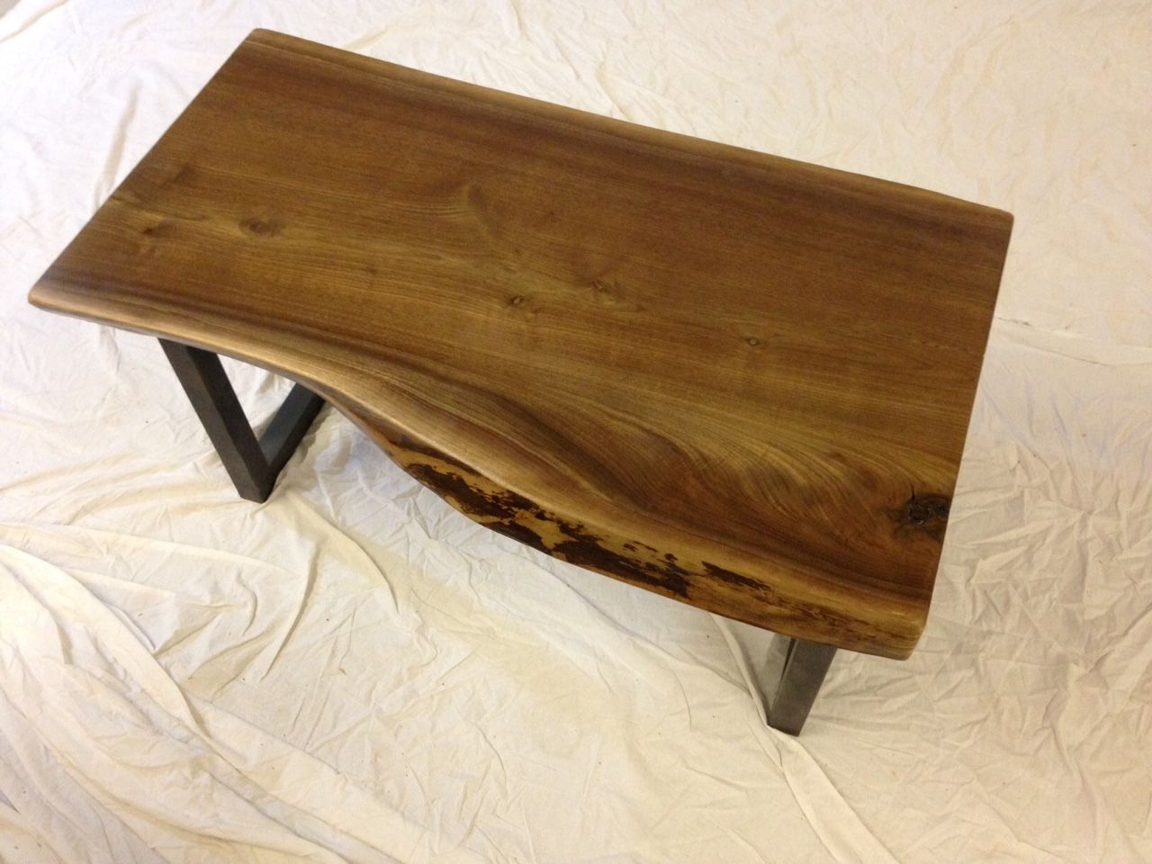 Live Edge Black Walnut Slab Coffee Table (item #41) With Hand Finished Walnut Coffee Tables (View 11 of 15)