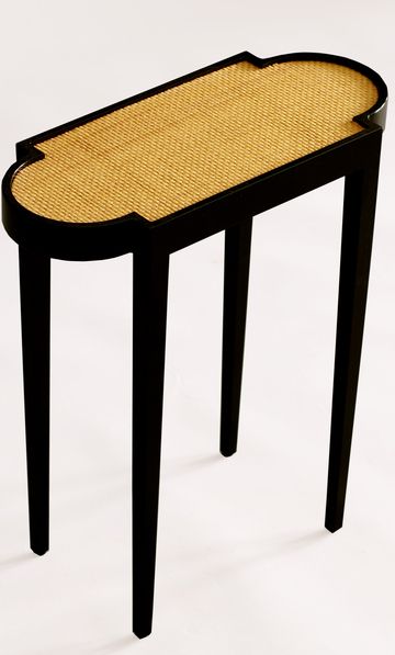 Mad Men Inspired: Black And Natural Raffia Cocktail Table Throughout Natural And Caviar Black Cocktail Tables (View 14 of 15)