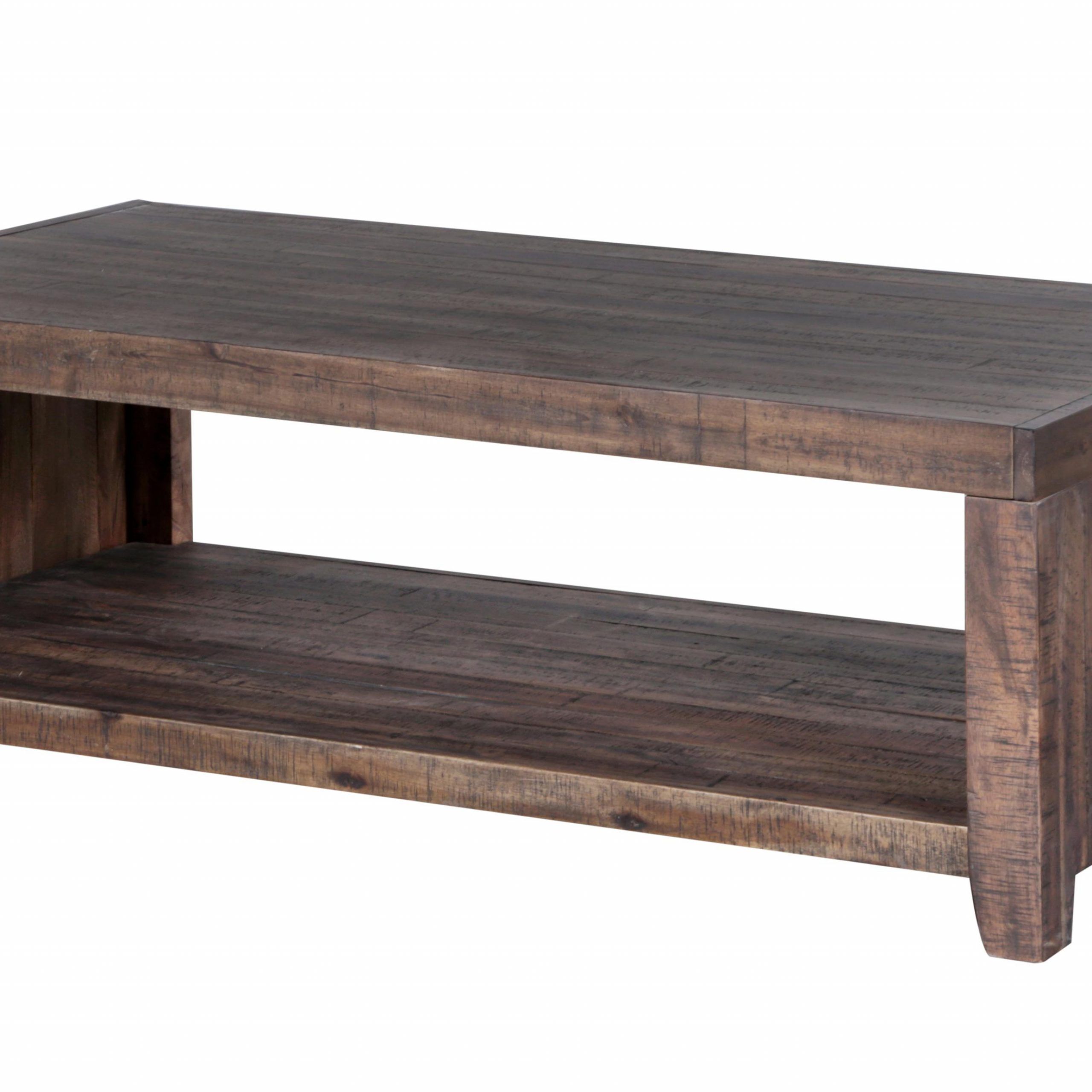 Magnussen Home Caitlyn Rustic Rectangular Cocktail Table Throughout Rustic Barnside Cocktail Tables (Photo 15 of 15)