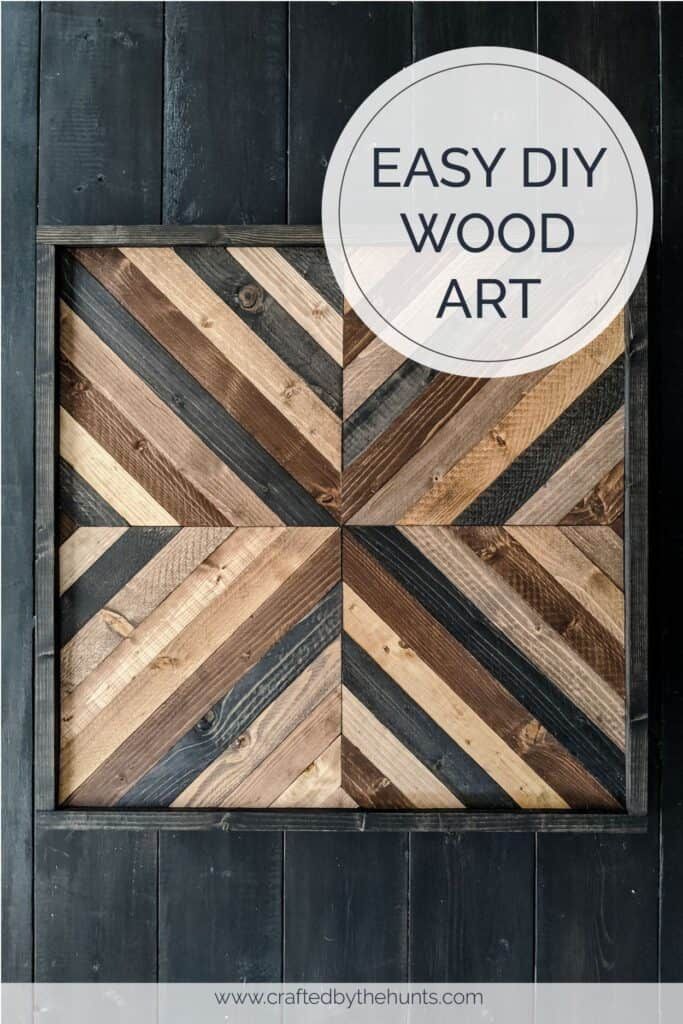 Make This Easy Diy Wood Wall Art Today! – Craftedthe Hunts With Hexagons Wood Wall Art (View 7 of 15)