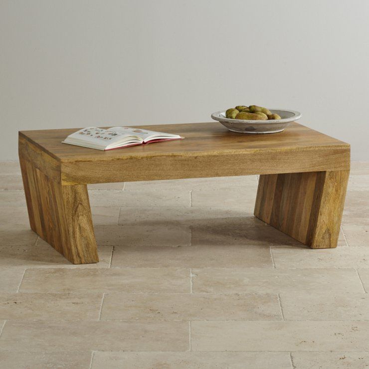 Mantis Light Natural Solid Mango Coffee Table With Angled Legs Pertaining To Natural Mango Wood Coffee Tables (View 1 of 15)