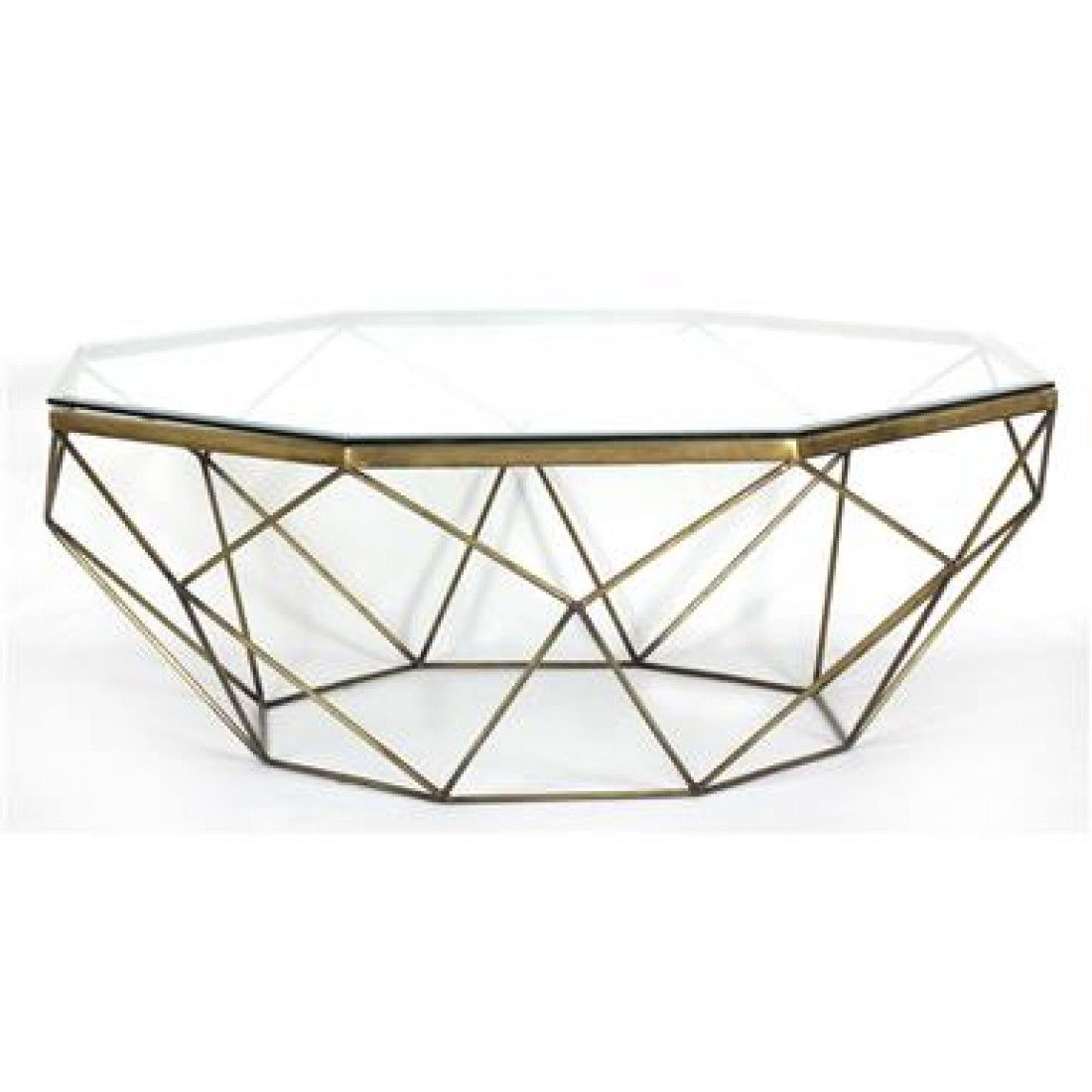 Marlow Geometric Coffee Table Antique Brass | Geometric With Regard To Geometric Coffee Tables (View 13 of 15)