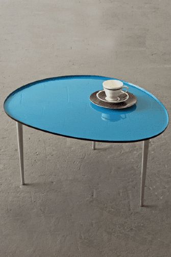 Mid Century Modern Design Coffee Table – Cobalt Blue At Intended For Cobalt Coffee Tables (View 7 of 15)