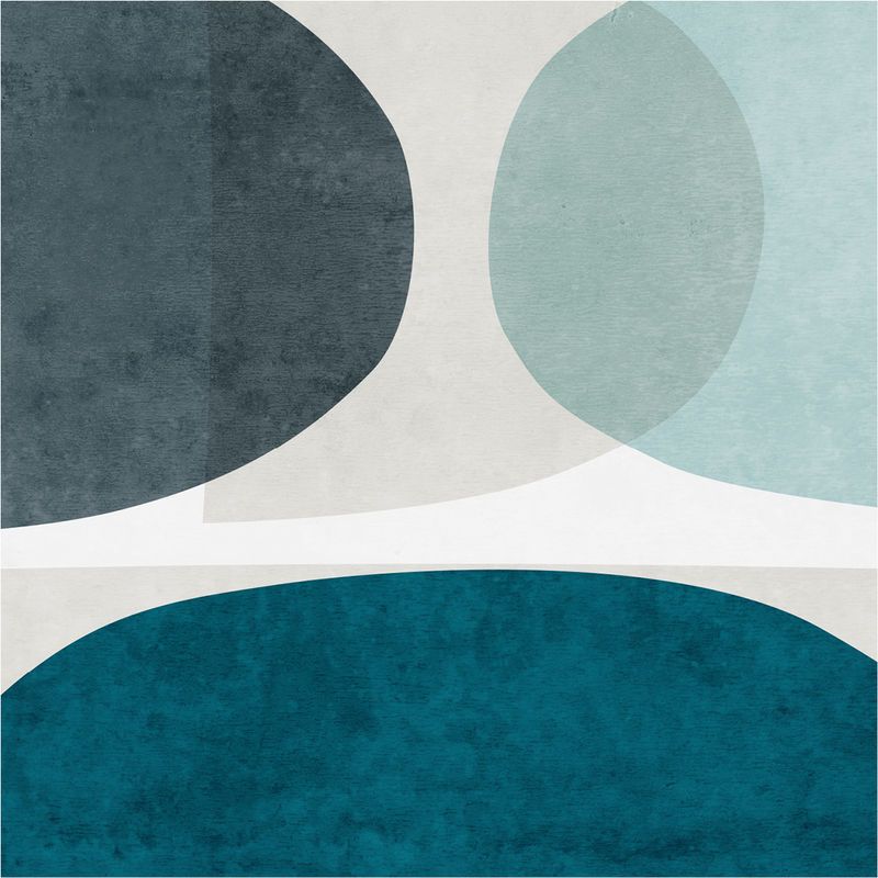 Minimalist Abstract Wall Art Print – Blue Abstract Art For Minimalism Framed Art Prints (Photo 7 of 15)