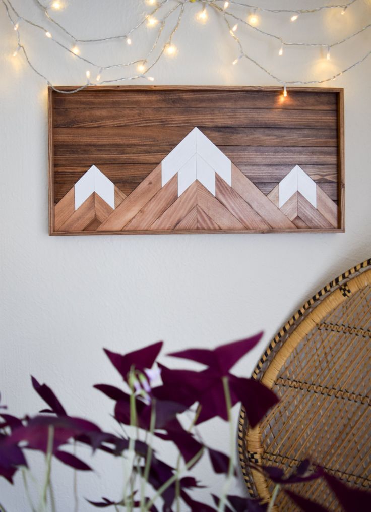 Mountain Peaks Wood Artwork | Wood Artwork, Wooden Wall With Mountains Wood Wall Art (View 11 of 15)