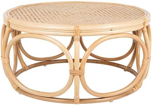 New Kouboo Busan Rattan, Natural Color Coffee Table, Brown Inside Natural Woven Banana Coffee Tables (View 9 of 15)