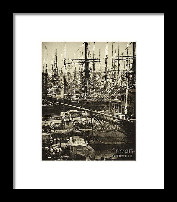 New York City Docks – 1800s Framed Printpaul W Faust Regarding New York City Framed Art Prints (View 15 of 15)