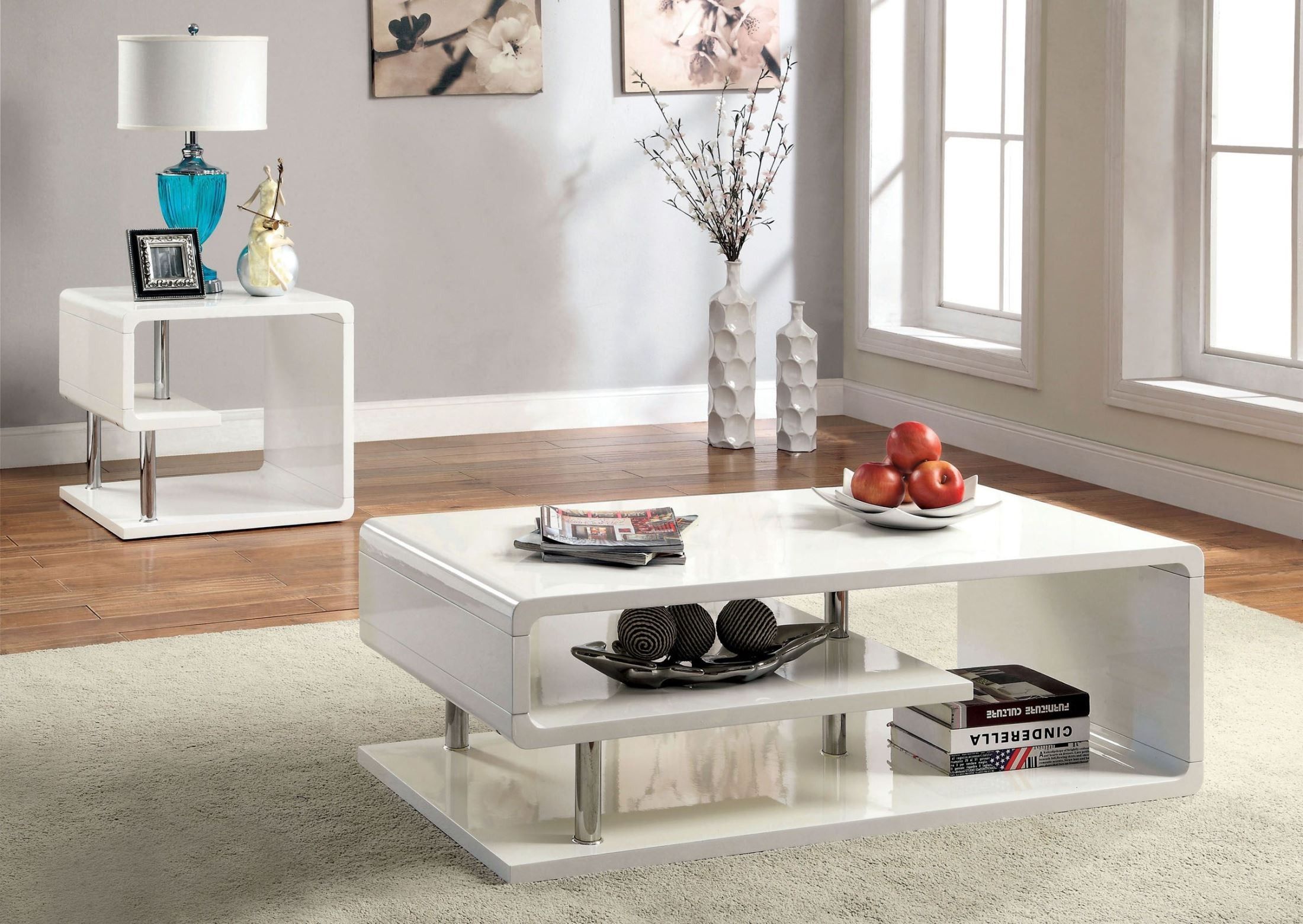 Ninove I White High Gloss Coffee Table From Furniture Of Throughout Gloss White Steel Coffee Tables (View 2 of 15)
