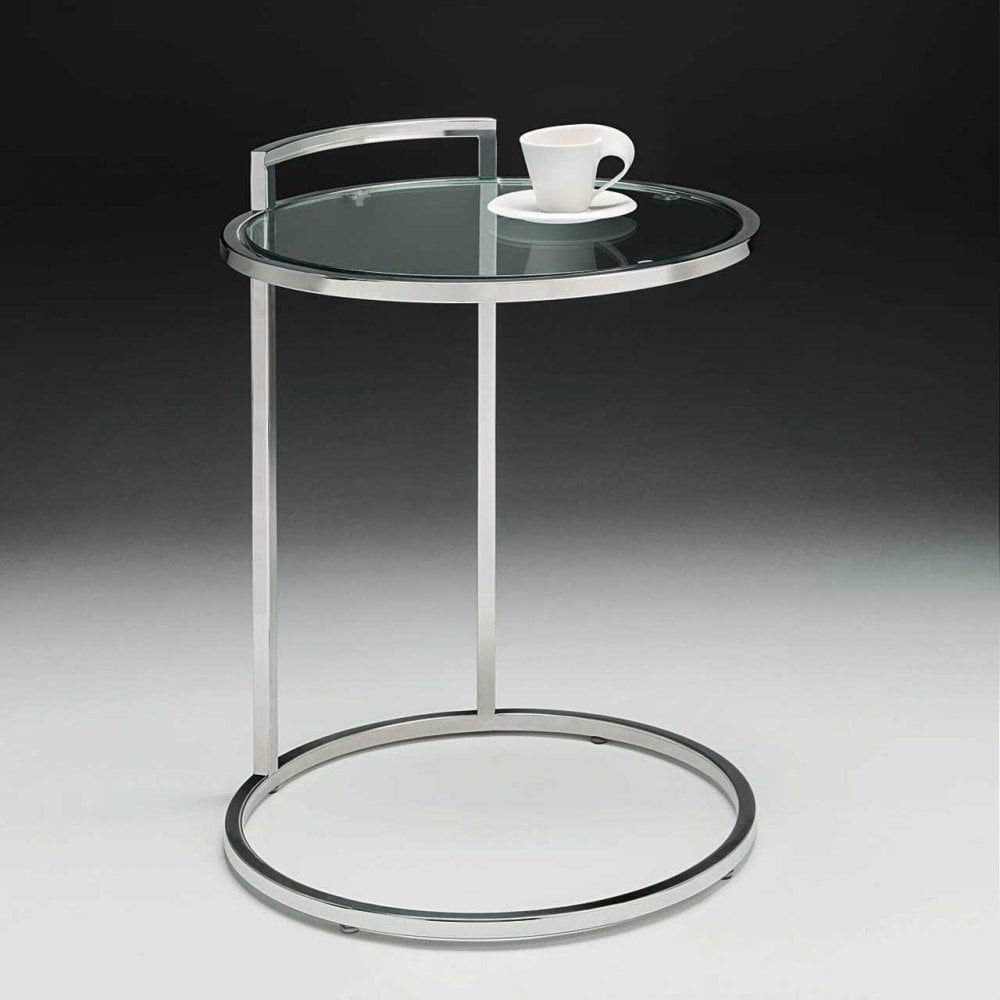 Nord Walter Side Table – Stainless Steel & Glass Intended For Glass And Stainless Steel Cocktail Tables (View 5 of 15)