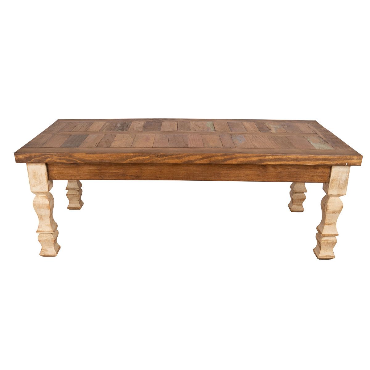 Old Wood Antique White Coffee Table With Regard To Antique Blue Wood And Gold Coffee Tables (View 8 of 15)