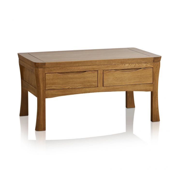Orrick 4 Drawer Coffee Table In Rustic Oak | Oak Furniture Intended For Rustic Oak And Black Coffee Tables (View 11 of 15)