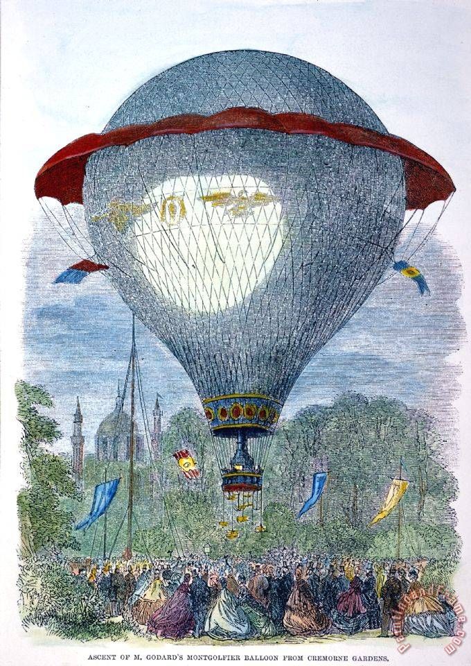 Others Montgolfier Balloon Painting – Montgolfier Balloon Intended For Balloons Framed Art Prints (View 15 of 15)