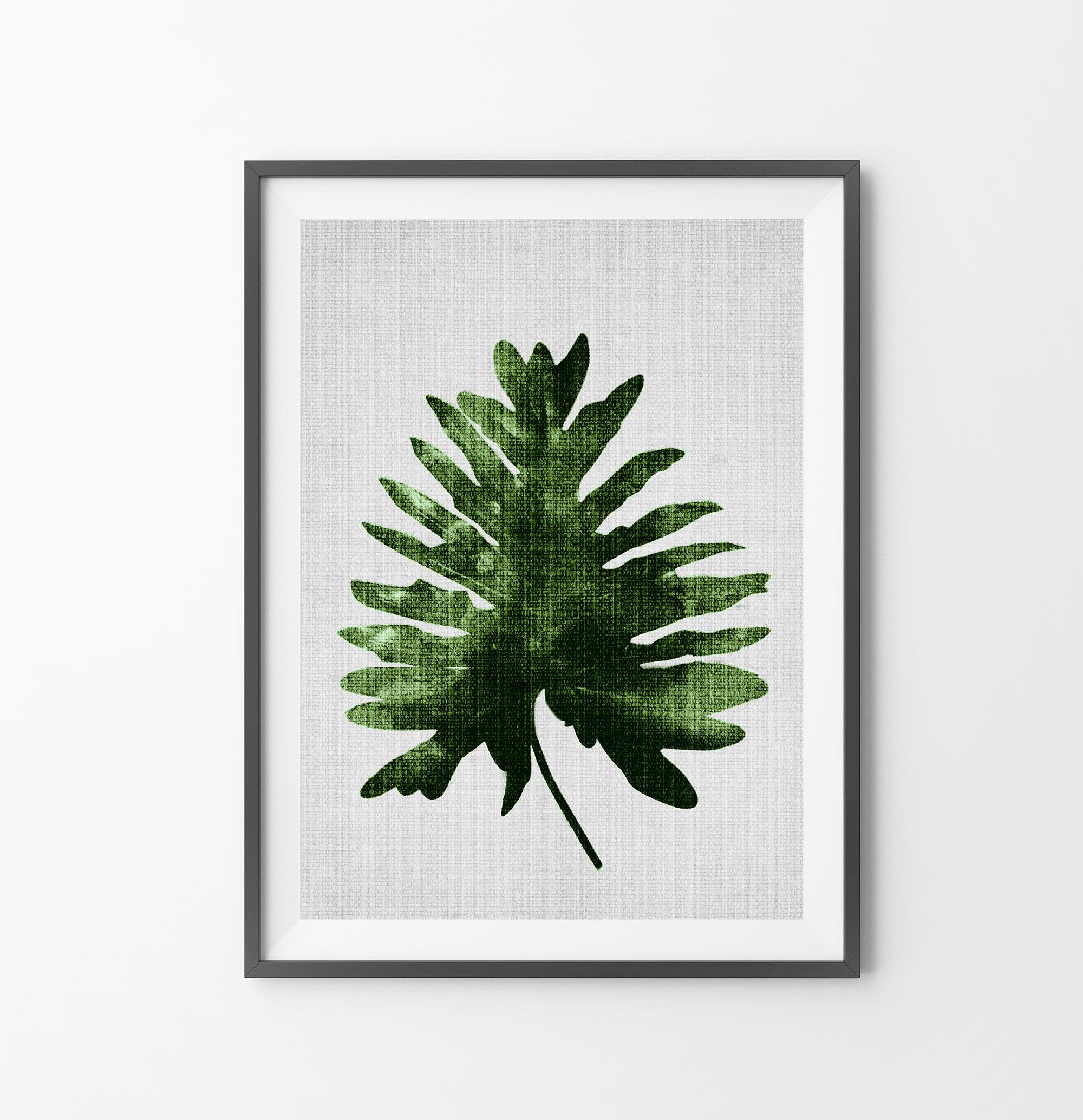 Palm Leaf Print, Botanical Wall Art Decor, Digital Regarding Palm Leaves Wall Art (View 10 of 15)